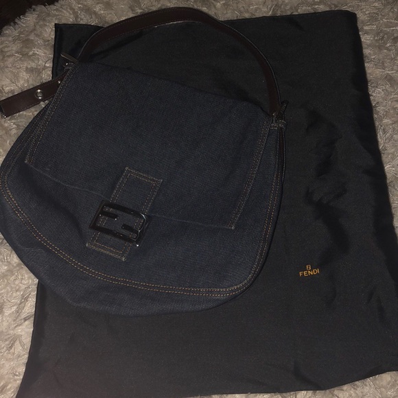 Fendi Handbags - Authentic Fendi denim bag like new great condition